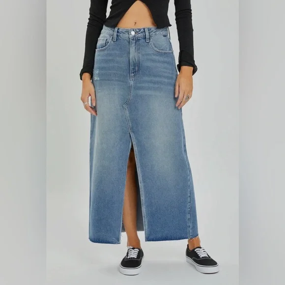 Midi Denim Skirt - Picture 3 of 3